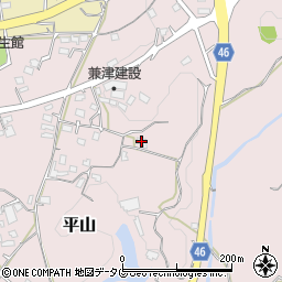熊本県荒尾市平山2075周辺の地図