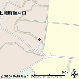 熊本県菊池市七城町瀬戸口周辺の地図