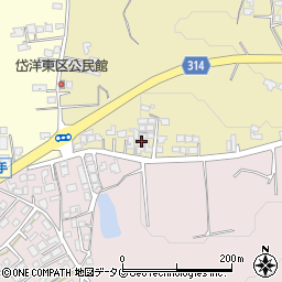 熊本県荒尾市上井手685周辺の地図