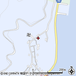 長崎県南松浦郡新上五島町浦桑郷1207周辺の地図