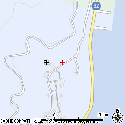 長崎県南松浦郡新上五島町浦桑郷1238-3周辺の地図
