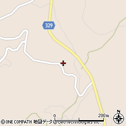 熊本県菊池市四町分平山2202周辺の地図