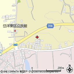 熊本県荒尾市上井手687周辺の地図
