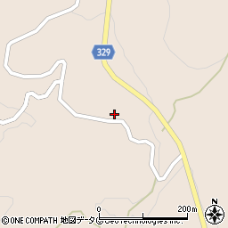 熊本県菊池市四町分平山2207周辺の地図