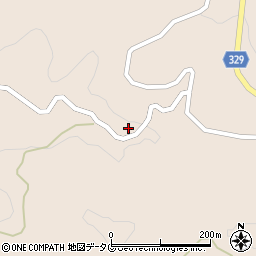 熊本県菊池市四町分平山2134周辺の地図