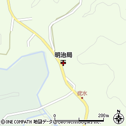 竹田明治郵便局周辺の地図