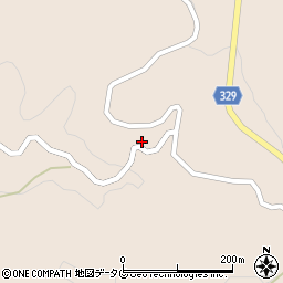 熊本県菊池市四町分平山2214周辺の地図