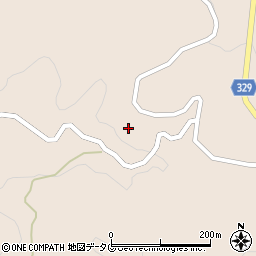 熊本県菊池市四町分平山1995周辺の地図