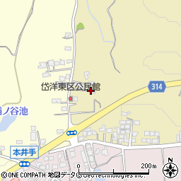 熊本県荒尾市上井手668-3周辺の地図