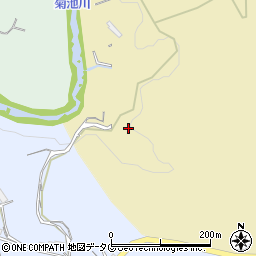 熊本県菊池市原222周辺の地図