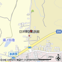 熊本県荒尾市上井手666周辺の地図