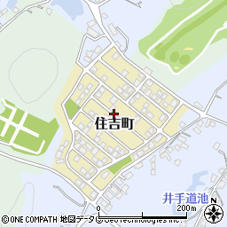 熊本県荒尾市住吉町周辺の地図