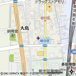 熊本県荒尾市大島25周辺の地図