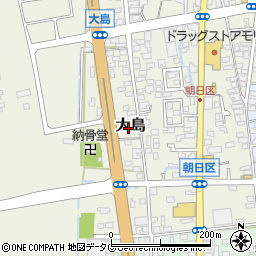 熊本県荒尾市大島1184-3周辺の地図