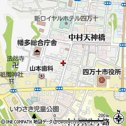 高知県四万十市中村東下町周辺の地図