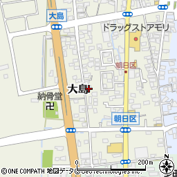 熊本県荒尾市大島1102周辺の地図