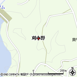 大分県竹田市刈小野周辺の地図