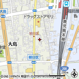 熊本県荒尾市大島65-12周辺の地図