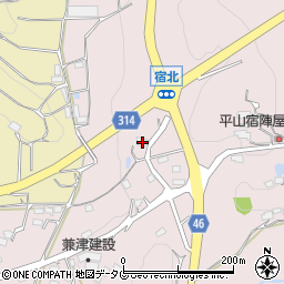 熊本県荒尾市平山1855周辺の地図