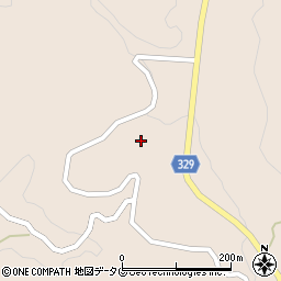 熊本県菊池市四町分平山周辺の地図