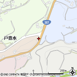 菊池観光中村栗園周辺の地図