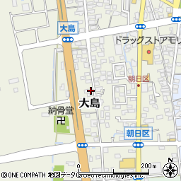 熊本県荒尾市大島1087-2周辺の地図