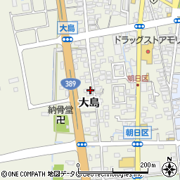 熊本県荒尾市大島1087周辺の地図