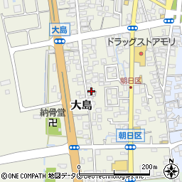 熊本県荒尾市大島1104周辺の地図