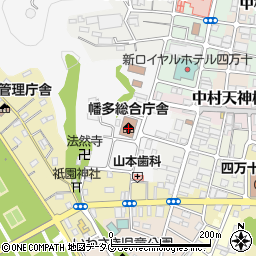 高知県四万十市中村山手通周辺の地図