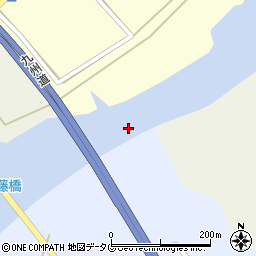 菊池川橋周辺の地図