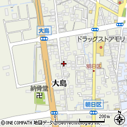 熊本県荒尾市大島1107周辺の地図