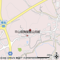 熊本県荒尾市平山1698周辺の地図