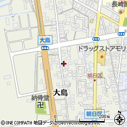 熊本県荒尾市大島1110周辺の地図