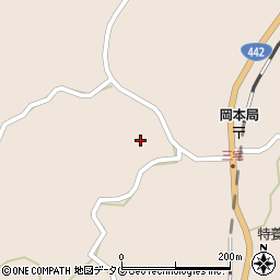 竹田市中央公民館岡本分館周辺の地図