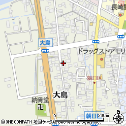 熊本県荒尾市大島1111周辺の地図