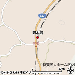 岡本郵便局周辺の地図