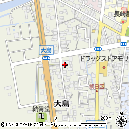熊本県荒尾市大島1113周辺の地図