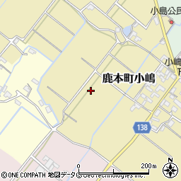 熊本県山鹿市鹿本町小嶋周辺の地図