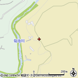 熊本県菊池市原43周辺の地図