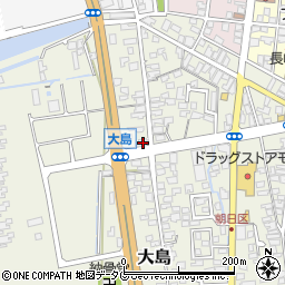 熊本県荒尾市大島1072周辺の地図