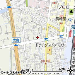 熊本県荒尾市大島142周辺の地図