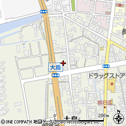 熊本県荒尾市大島1070周辺の地図