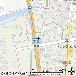 熊本県荒尾市大島1076周辺の地図