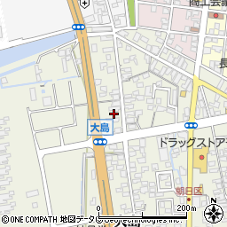 熊本県荒尾市大島1069-1周辺の地図