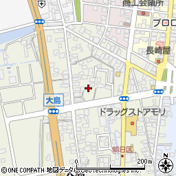 熊本県荒尾市大島1127-2周辺の地図