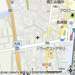 熊本県荒尾市大島144周辺の地図