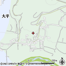 熊本県菊池市菊池平野周辺の地図