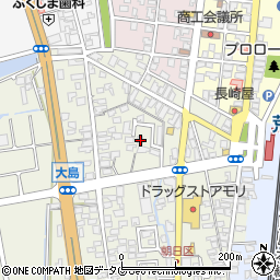 熊本県荒尾市大島146-13周辺の地図