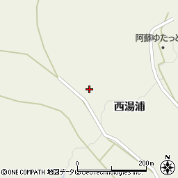 熊本県阿蘇市西湯浦周辺の地図