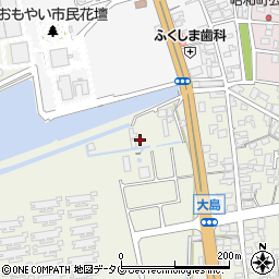 熊本県荒尾市大島1597周辺の地図